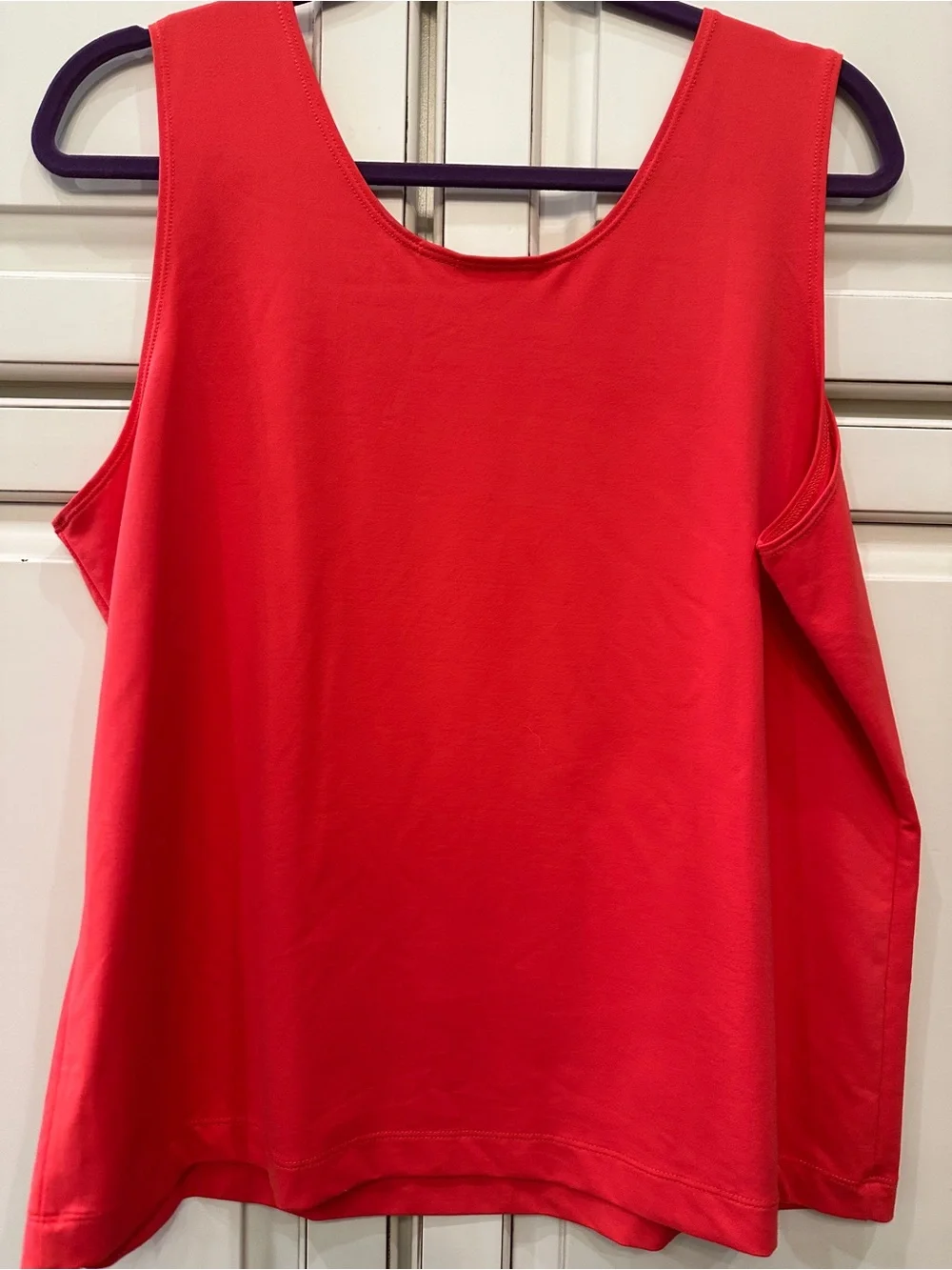 Chico's Sleeveless Scoop Neck Tank Top - Cajun Shrimp